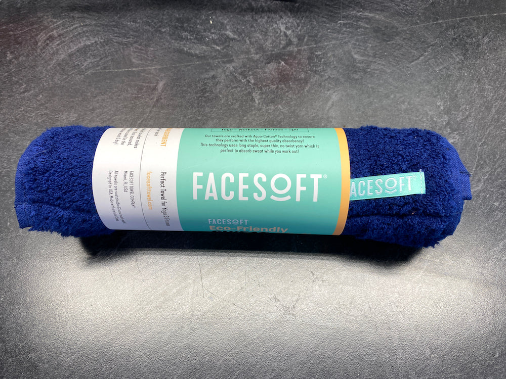 10PK Active Navy Eco Sweat Towels Wholesale FaceSoft Towel Company
