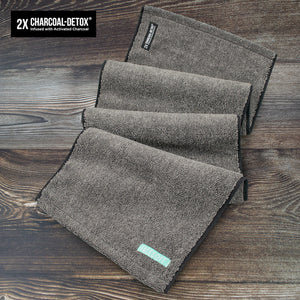 2x Pro Charcoal Detox Towel Facesoft
