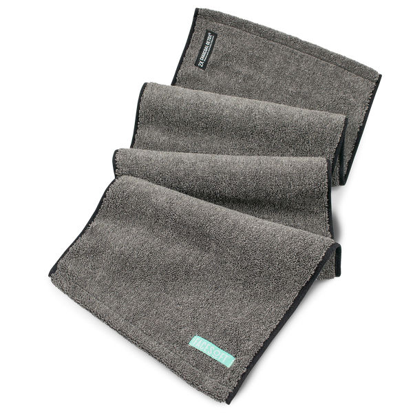 (10 PACK BUNDLE) 2X PRO Charcoal detox® Infused double charcoal Active size towel