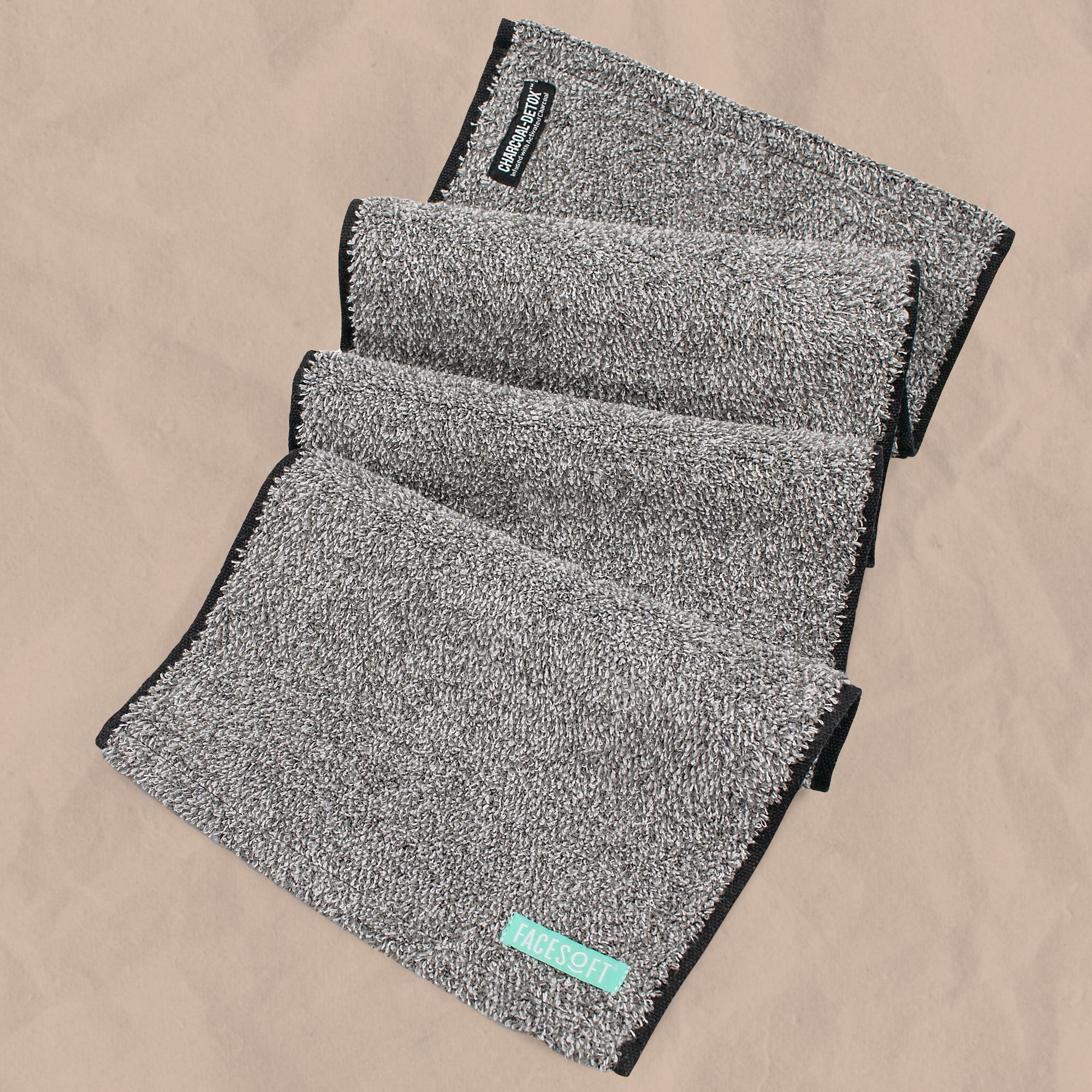 sweat towel yoga towel workout towel charcoal infused towel skincare patented technology 