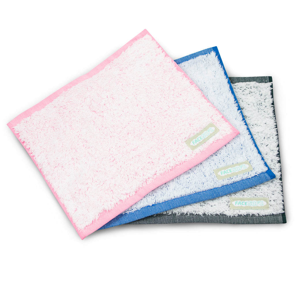 3PK Mini Mix Colors Eco-Skin Baby Towels
