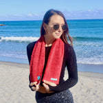 FaceSoft Red Sweat Towel