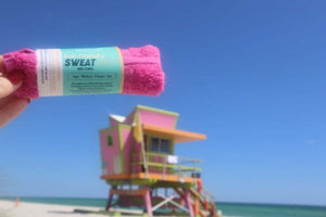 Sweat mini pink towel facesoft